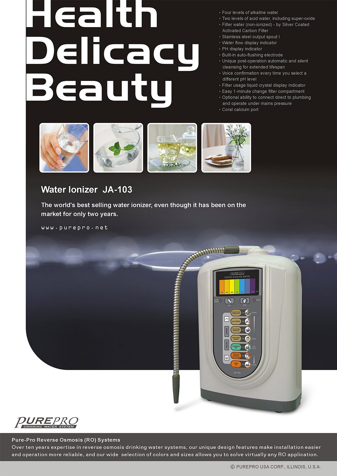 PurePro Water Ionizer JA-103